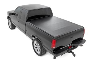 Chevrolet K1500 Soft Roll Up Bed Cover - Rough Country - Matte Black - '88-'99